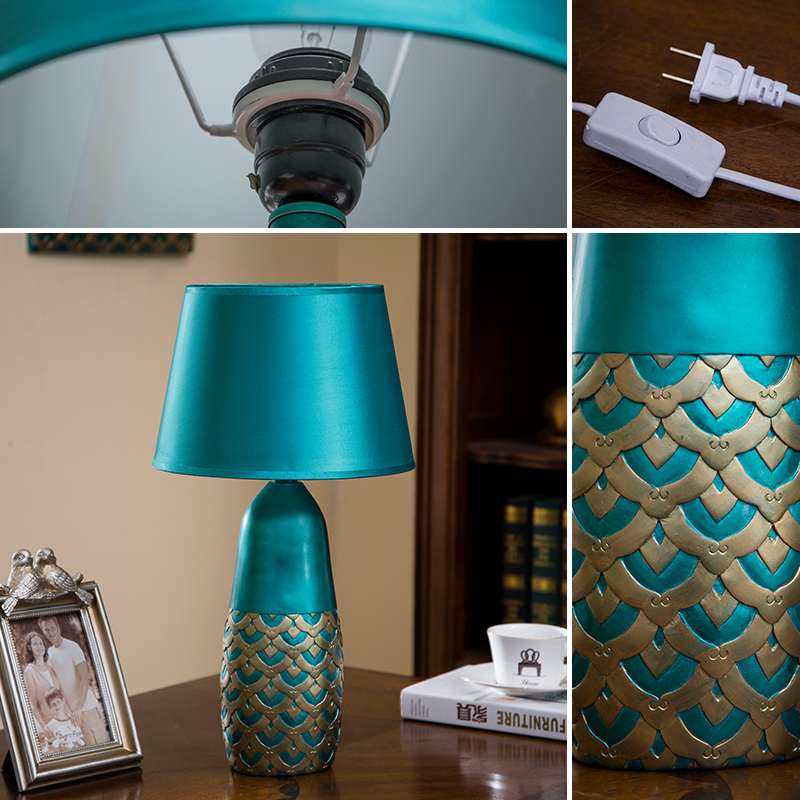 European marriage room desk lamp light sweet and simple desk lamp of bedroom the head of a bed creative sitting room lamps and lanterns of study of household adornment