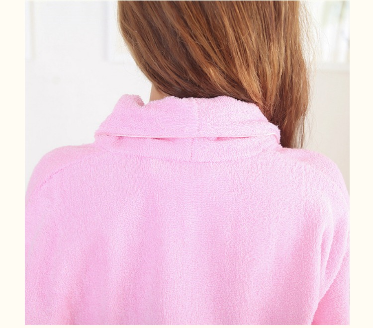 Áo choàng tắm bằng vải cotton thấm nước chất liệu khăn nam nữ trưởng thành thẩm mỹ viện khách sạn dày dài mùa thu và mùa đông nói chung đồ ngủ nữ mùa đông
