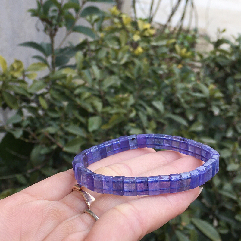 Natural Tanzanite Bracelet! Multi-Colored Tanzanite Bracelet