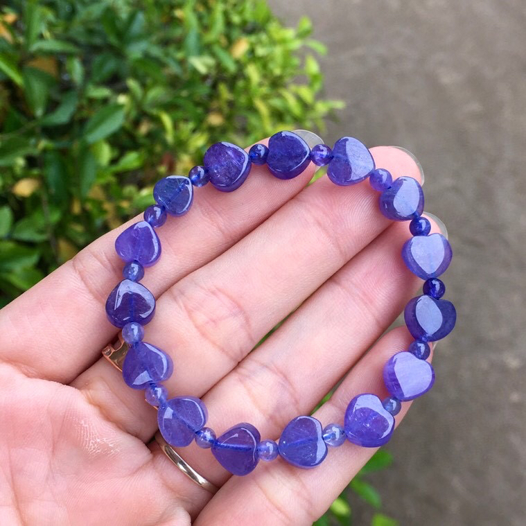 Tanzanite Heart Bracelet