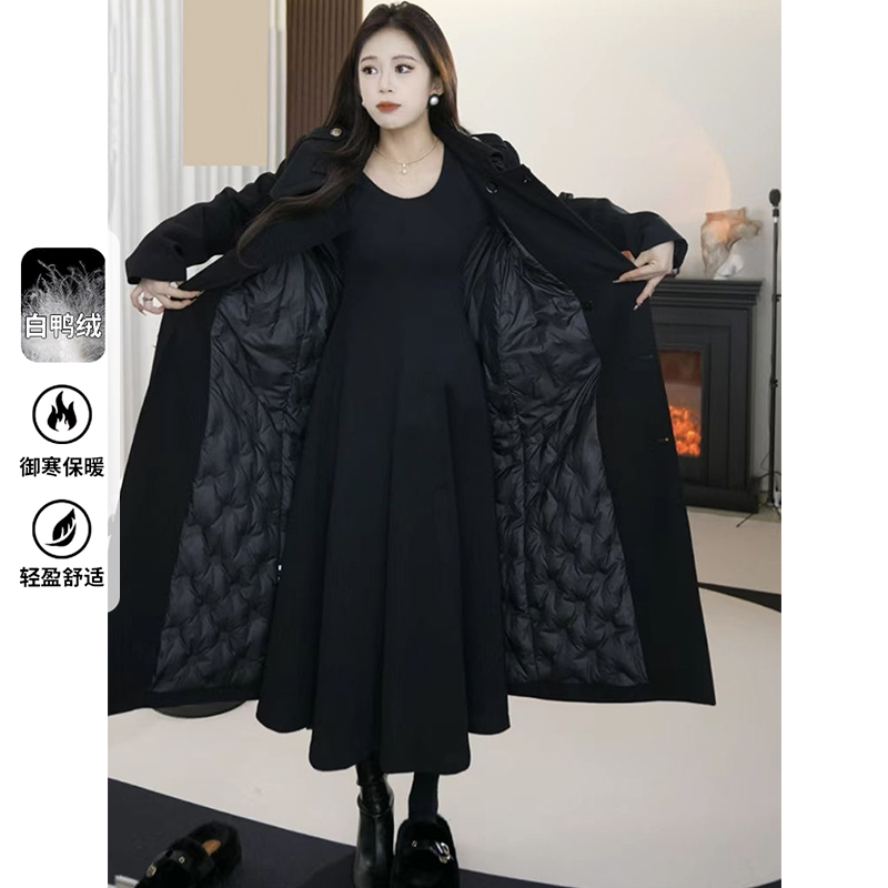 This Year's Popular down Jacket for Women 2026 Winter New Thickened Warm down Lining Woolen Coat This Year's Popular down Jacket for Women 2026 Winter New Thickened Warm down Lining Woolen Coat
