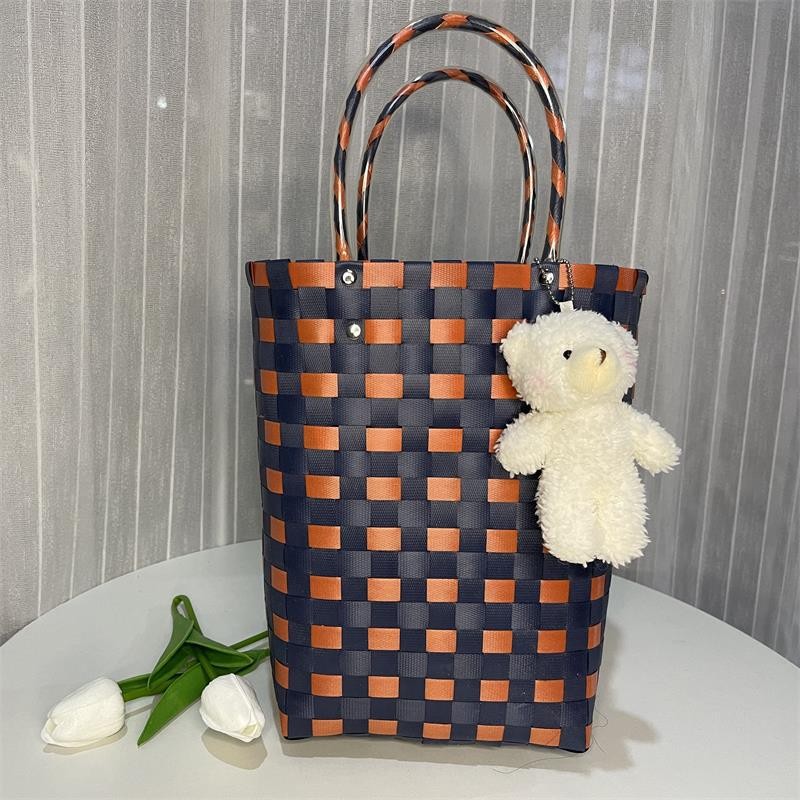 Hand Gift Crafts Vegetable Basket Bag Summer Handmade Woven Bag display picture 4