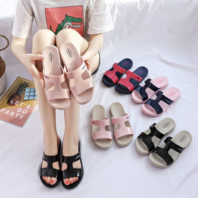 Luofu non-absorbent horizontal bottom lightweight flip flop