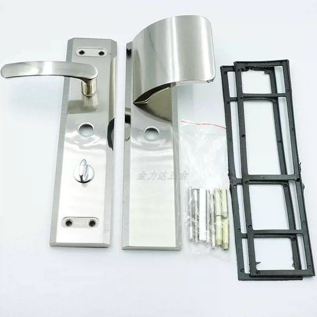 Zinc alloy big ear small hole handle special self-touch lock four screw hole handle universal king force door lock accessories