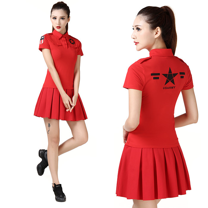 The new Chinese Red Five Star sign in summer 2017 briefly tie T-shirt