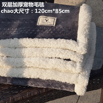 Pet Blanket Quilt Autumn Winter Thickened Oversize Teddy Bib Bear Dog Blanket Cat Kitty Winter Stomp Milk Blanket