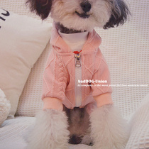 Pet Jacquard Imitation Sweater Teddy Snownery Dogfight Dogs Cat Kitty Autumn Winter Imitation Knit Cap Jacket