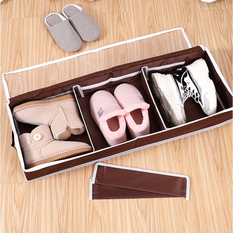 Creative Card Show Transparent Hard Grid Plate Adjustable intake Windows Bamboo charcoal Wug bed Bottom boot box Shoe box Shoe bag