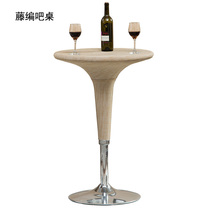 Hengya fashion rattan bar table Bar table Round bar table Reception table High-legged table Leisure table Balcony table