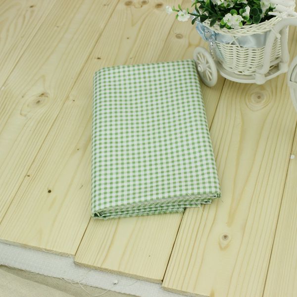 Hoa kẻ sọc ngọc nước dot màu xanh lá cây twill bông vải nhóm handmade TỰ LÀM vải tươi giường vải cotton