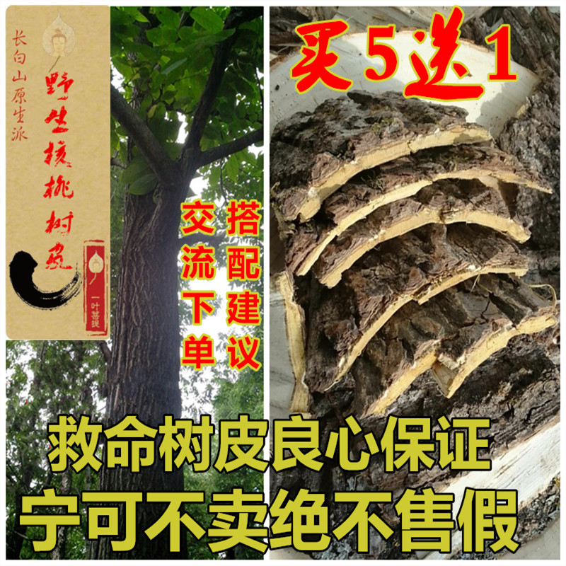 Hickory bark Changbaishan Wild walnut Bark Northeast Hickory Bark Ancient bark fidelity 500 grams