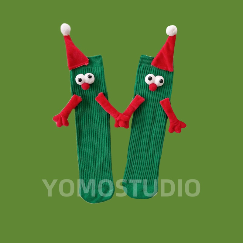 Yomostudio/Children's Day Stage Show Parent-Child Magnetic Socks Cute and Funny Cartoon Character Holding Hands Trendy Socks Yomostudio/Children's Day Stage Show Parent-Child Magnetic Socks Cute and Funny Cartoon Character Holding Hands Trendy Socks
