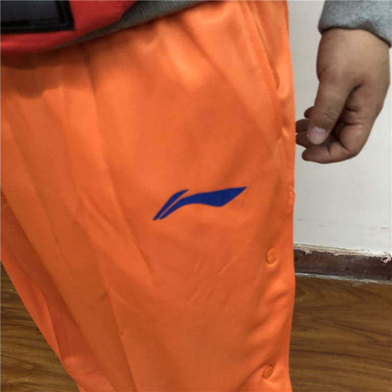Câu lạc bộ CBA nam 55 Li Ning tài trợ loạt quần thể thao chạy quần màu xanh mùa xuân và mùa thu thoáng khí AYKG249-1 - Quần thể thao quần áo tập gym nam