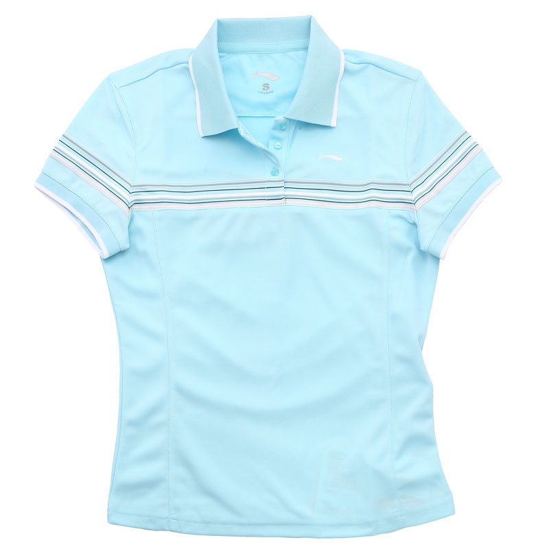 Sê-ri Quần vợt nữ Li Ning Áo thun ngắn tay mùa xuân và mùa hè và áo POLO APLK034-2 - Áo polo thể thao áo polo adidas nam
