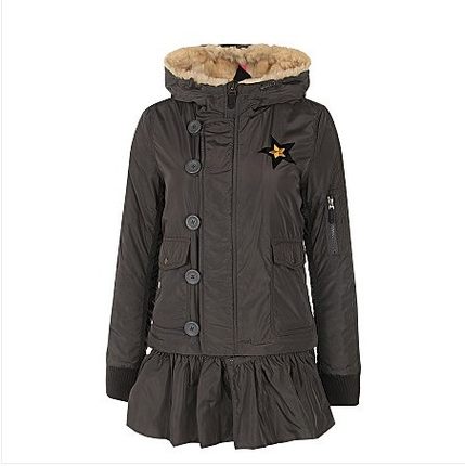 Li Ning của phụ nữ thể thao loạt cuộc sống quần áo cotton AFMJ038-2 mẫu áo phao nữ đẹp 2019