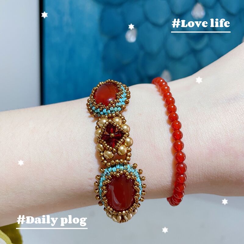 Victoria Bracelet, Hanfu Outfit, and Dunhuang Mogao Grottoes Style Bohemian Fine Glitter Material Set, High-End Jewelry