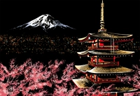 Fuji Mountain+инструменты+подарочные пакеты с фотообразой