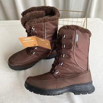 Foreign trade single-tail goods foreign trade Russia plus velvet outdoor waterproof snow boots non-slip warm ski boots mid-tube