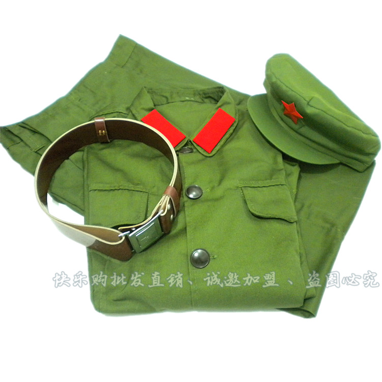 Red Guard Clothing Green Military Uniform Red Guard Military Uniform Stage Performance Clothing Prop Special Price Hot Sell