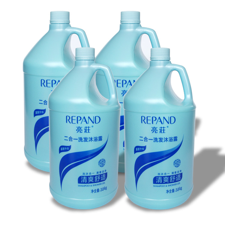 Repand bright Zhuang Two-in-one shampoo Bath Lotion SHAMPOO BODY LOTION Bath Lotion Hotel Hair Salon 3 8L4 Barrels