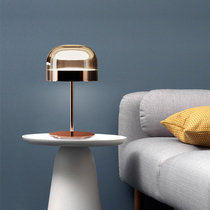Postmodern creative simple Rose gold hardware table lamp Art bedside Bedroom living room Designer Table lamp