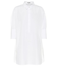 2021 JIL SANDER white loose cotton womens shirt