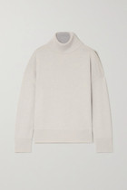 60% off 2020 CO Women light Gray wool Cashmere Blended turtleneck sweater