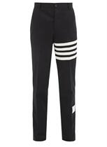 2019 THOM BROWNE MENs 4 STRIPES STRAIGHT COTTON CASUAL PANTS