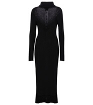  PHILOSOPHY DI LORENZO SERAFINI ROSTRIE KNIT HIGH COLLAR DRESS