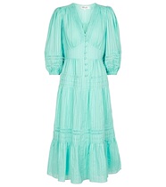  2021 DIANE VON FÜRSTENBERG Cotton Jacquard Lady with a long dress