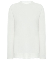 2021 JIL SANDER white mohair blend ladies sweater
