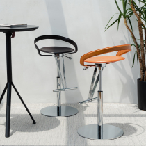 Eurostyle Light Lavish Lift Swivel Bar Chair Iron Art High Chair Home Brief High Stool Bar Front Desk High Footstool