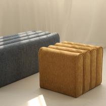 Nordic light lavish minimalist sofa Bench Creativity Modern Pure Color Net Red style Living room Bedroom sofa for changing shoes Small stools