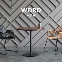 Nordic Casual Round Table Minimalist Modern Small Household Dining Table Dining Table Cafe Milk Tea Shop Round Table