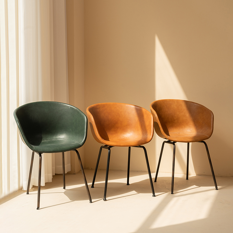 Nordic Light Lavish Dining Chair Industrial Wind Soft Foreskin Chair Modern Minima Home Leaning Back Chair Mesh Red Chair Desk Stool