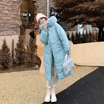 Winter thickened loose down cotton clothes women 2021 new cotton-padded jacket horn buckle cotton-padded clothes student long coat