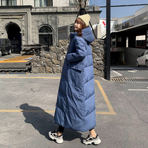 Super long cotton-padded clothes women over the knee 2020 new Korean version of loose cotton padded art test cotton-padded jacket East Gate coat tide