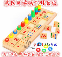 Montessori childrens puzzle math logarithmic board toy number matching early education kindergarten Montessori teaching aids clock