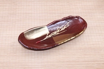 Japanese and Japanese Ceramic Tableware Square Plate Phnom Prine Plate Iron Plate Baking Plate Japanese Cooking Plate Personality Meal