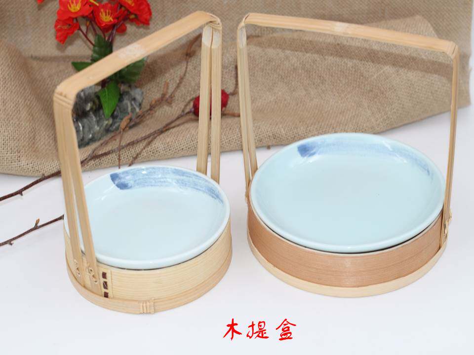 Day Style Creativity Suitcases Dining with Specialty Cold Dish Trays Lift Basket Personality Hotels Restaurant Business Day Style Cuisine Wood Boxes-Taobao