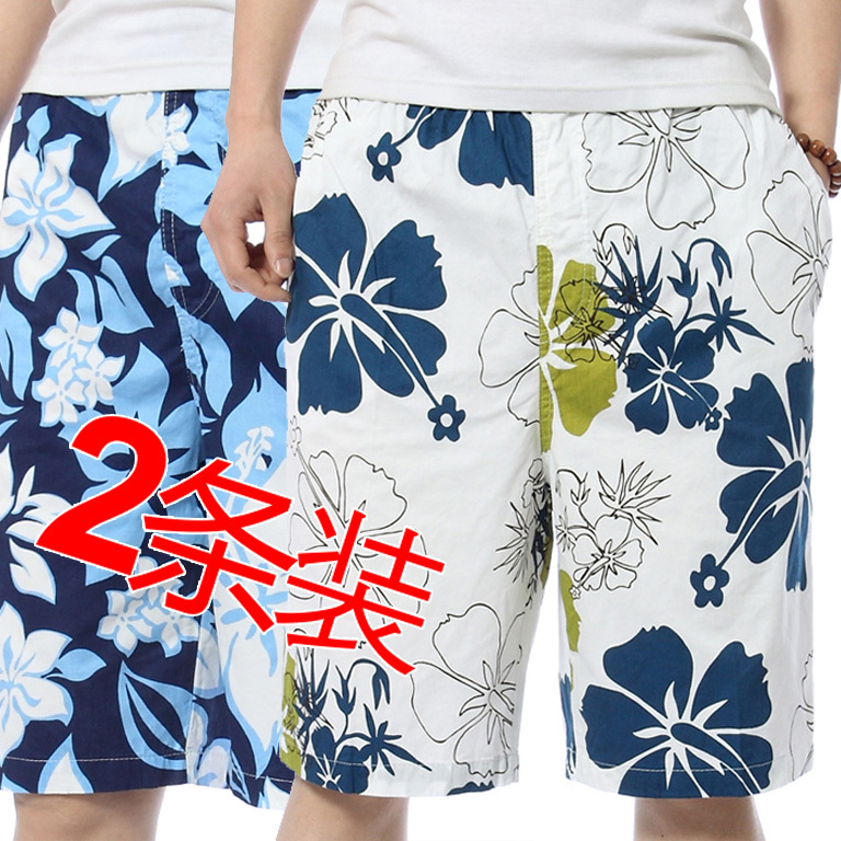 Summer Men's Casual Pants, Loose Five-Point Pants, Pure Cotton Beach Pants, Men's Large Size Sports Shorts, Large Pants for Outdoor Wear