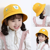 Spring Childrens Childrens Childrens Childrens yellow basin hat Summer boys and children Baby out of the sun Sun Sun Protection Fisherman Hat Tide