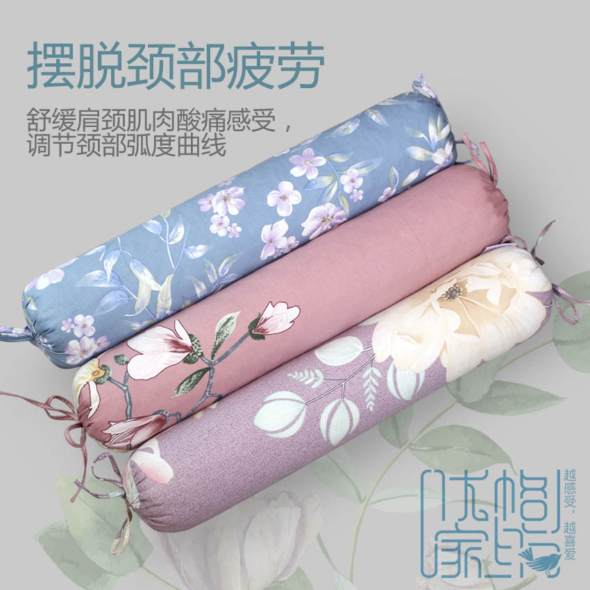 Buckwheat Semen Cassiae Lavender Cervical Spine Pillow Round Pillows Pillow Repair Cylindrical Sleeping Special Candy Pillow Single