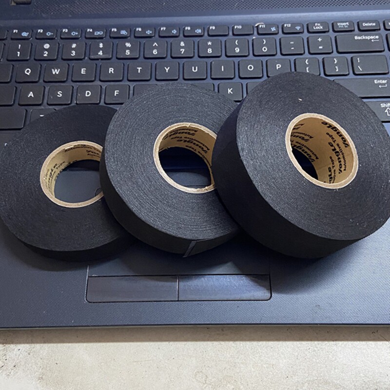 Automotive wiring harness tape polyester fiber cloth high-viscosity high-temperature wear-resistant flannel tape pure cloth tape for the cabin