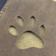 The first layer of cowhide hollow card holder cartoon cute bear feet ultra-thin male and female subway bus meal card student card holder