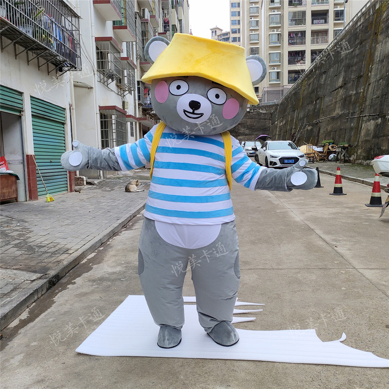 A Bold and Happy Bear Mascot Costume for Funny Video Shoots, Cute Animal Bear Outfit, Quirky Costume