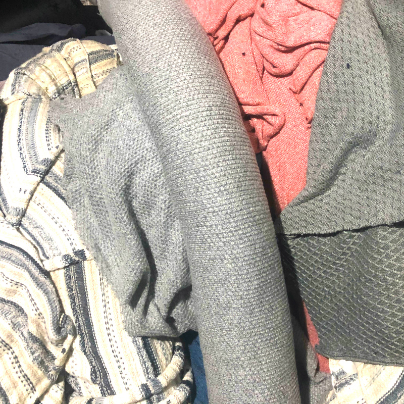 Foreign trade large wool knitted fabric with wool 50 special price weighing 13 yuan per catty 5 catties - Taobao