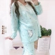 Mùa xuân và mùa thu thêm tháng lớn quần áo cotton sau sinh cho con bú phụ nữ mang thai phù hợp với đồ ngủ cho bé ăn tại nhà dịch vụ nữ 200 kg - Giải trí mặc / Mum mặc bộ đồ sau sinh cao cấp