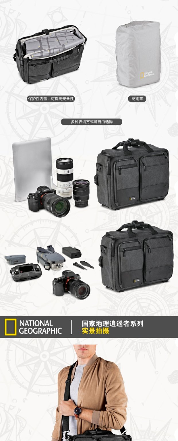 mới Chúc mừng NG W5072 / W5310 / W2250 SLR vai nhiếp ảnh ba lô của National Geographic - Phụ kiện máy ảnh kỹ thuật số túi đựng máy ảnh nikon