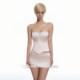 Lotus's Million Satin Nude Pink Suit Design Sexy Hot Girl Solid Color Temperament Advanced Suit